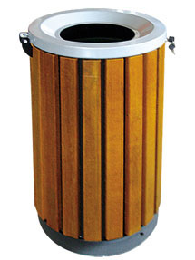 金典钢木垃圾桶JD-B037 环保设施中的实用美学与催化燃烧系统的协同增效